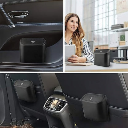 Mini Papelera para Coche con Tapa Push – Mantén tu Auto Siempre Limpio