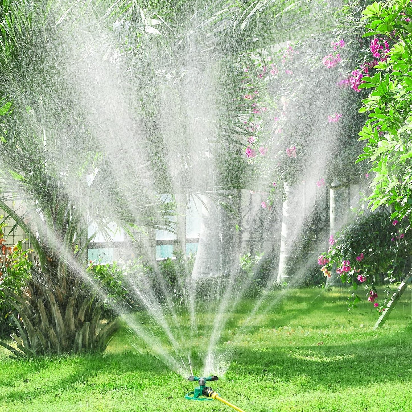 Aspersor Giratorio de Jardín de 3 Brazos